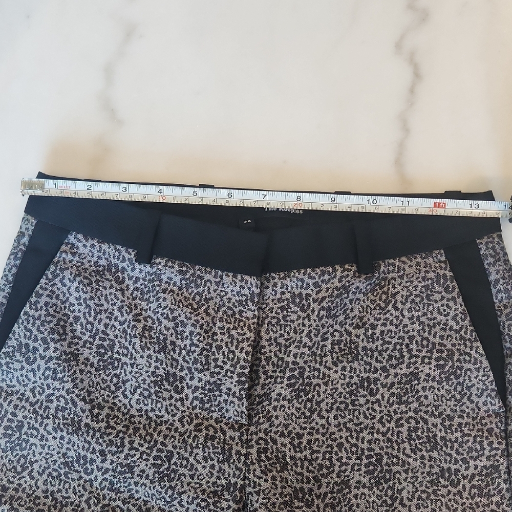 The Kooples Gray Leopard Blazer And Pant Set, Size 2 - Picture 13 of 14